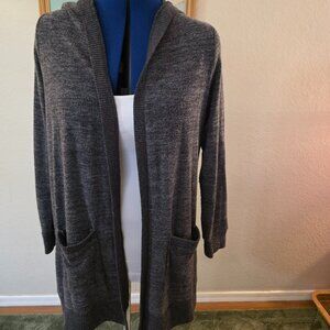 Torrid gray super soft cardigan with hood